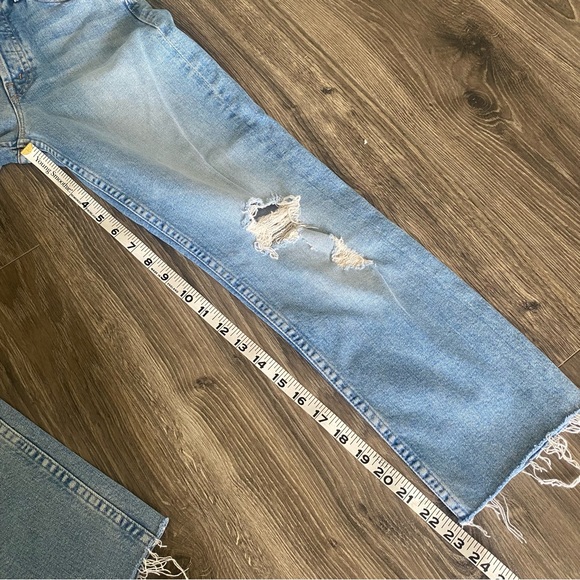 MOTHER The Tomcat Raw Hem Light Wash Jeans - Picture 6 of 8